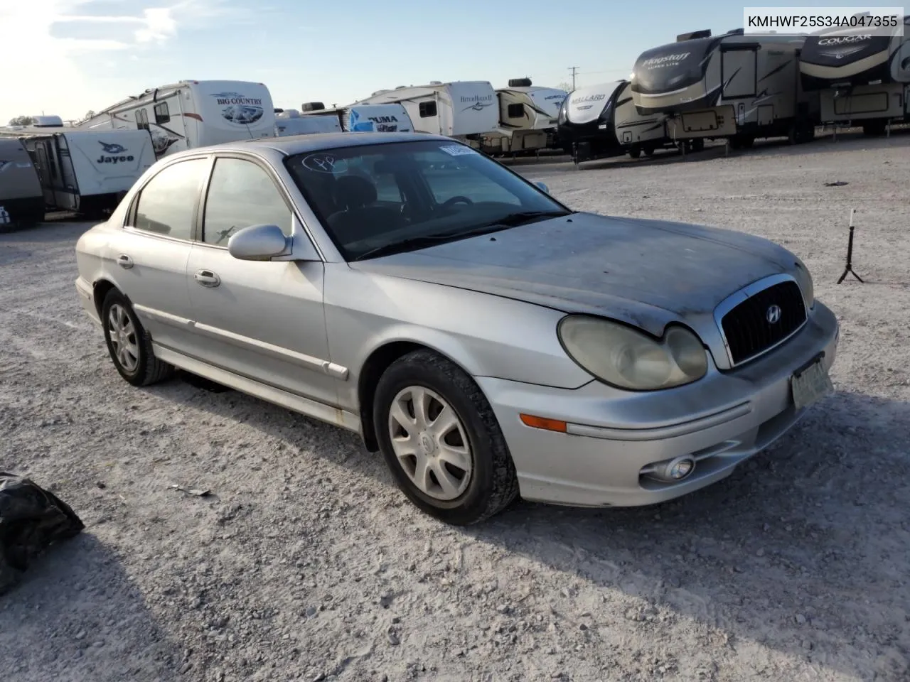 2004 Hyundai Sonata Gl VIN: KMHWF25S34A047355 Lot: 77249694