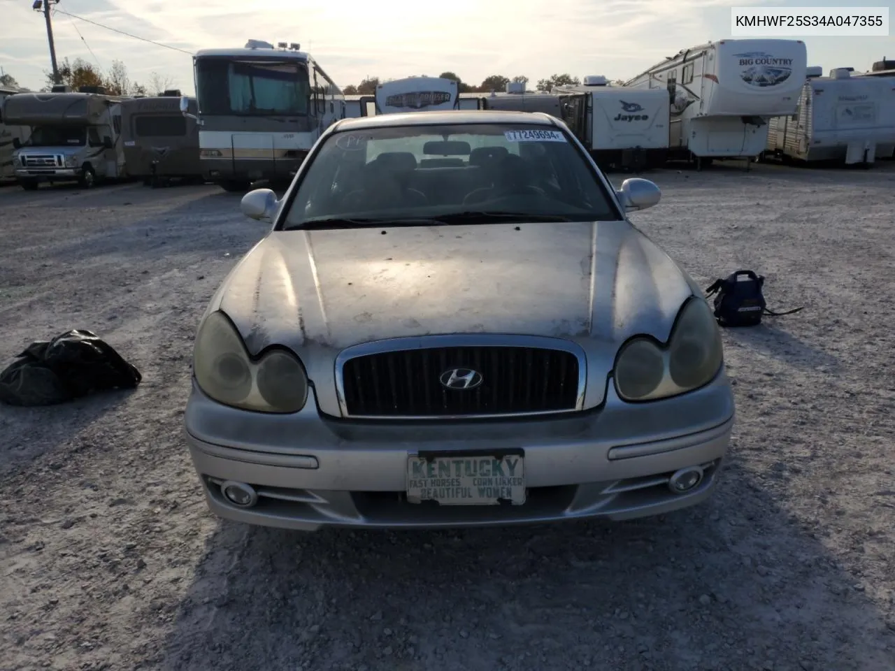 2004 Hyundai Sonata Gl VIN: KMHWF25S34A047355 Lot: 77249694