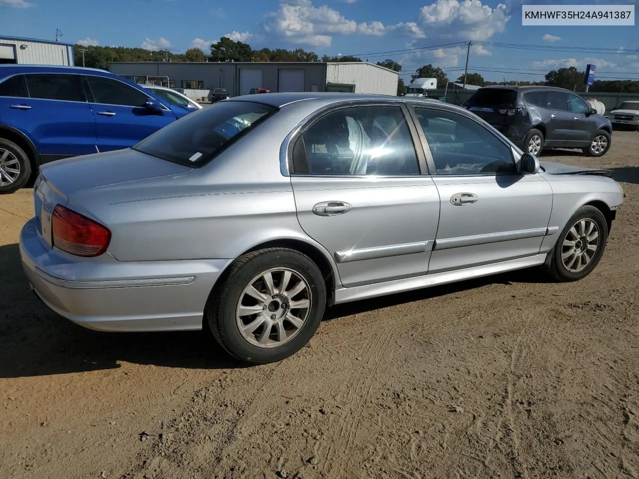 2004 Hyundai Sonata Gls VIN: KMHWF35H24A941387 Lot: 77350514