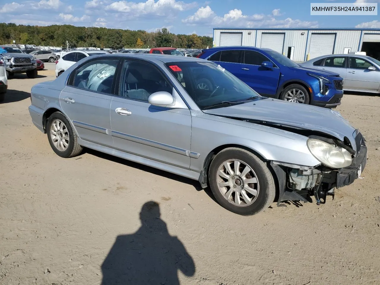 2004 Hyundai Sonata Gls VIN: KMHWF35H24A941387 Lot: 77350514