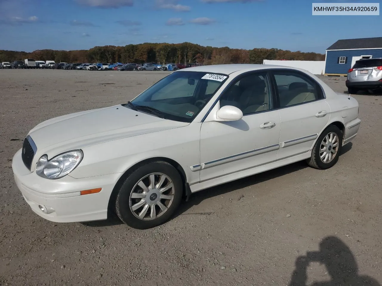 2004 Hyundai Sonata Gls VIN: KMHWF35H34A920659 Lot: 77813554