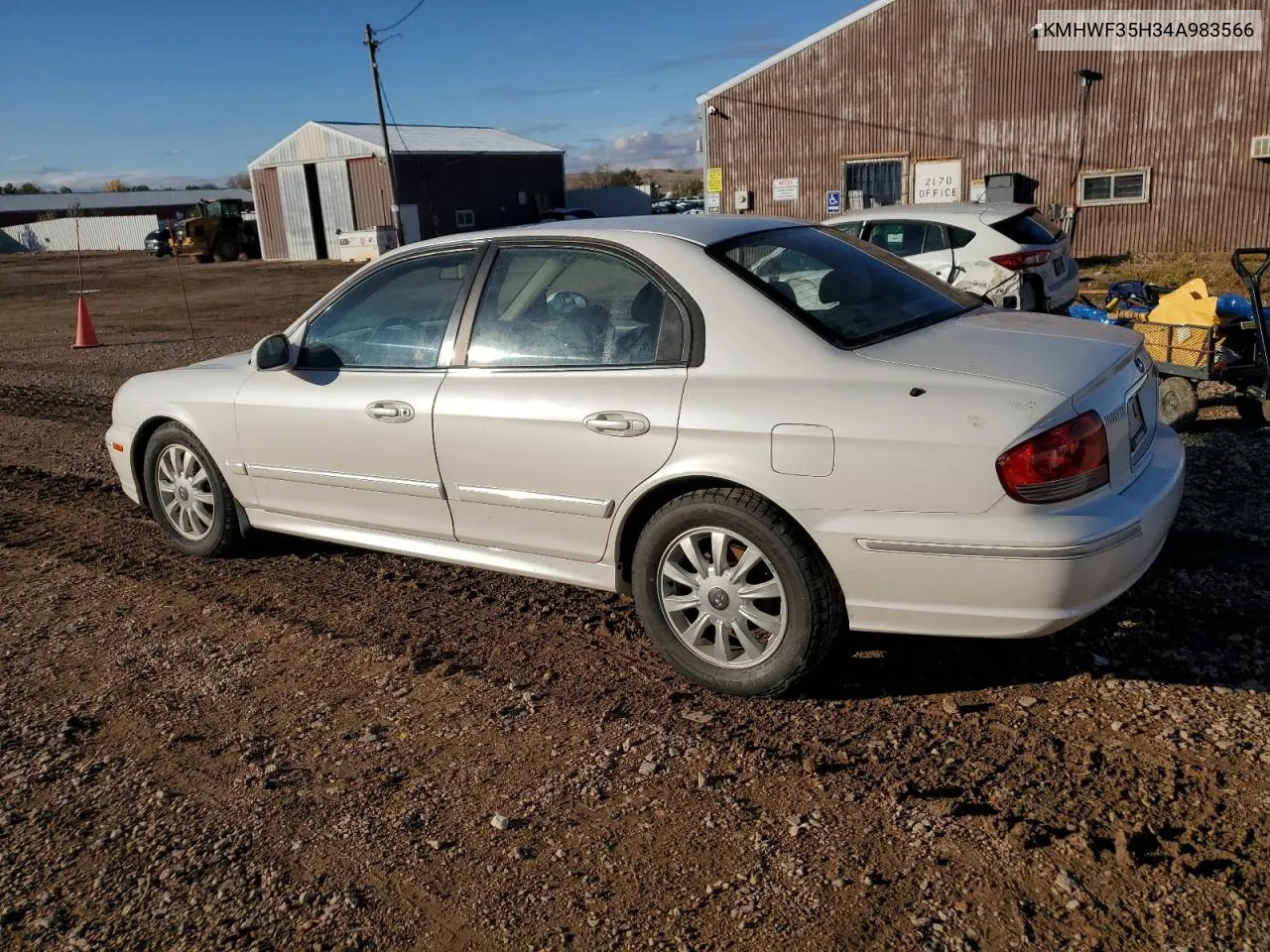 2004 Hyundai Sonata Gls VIN: KMHWF35H34A983566 Lot: 78073804