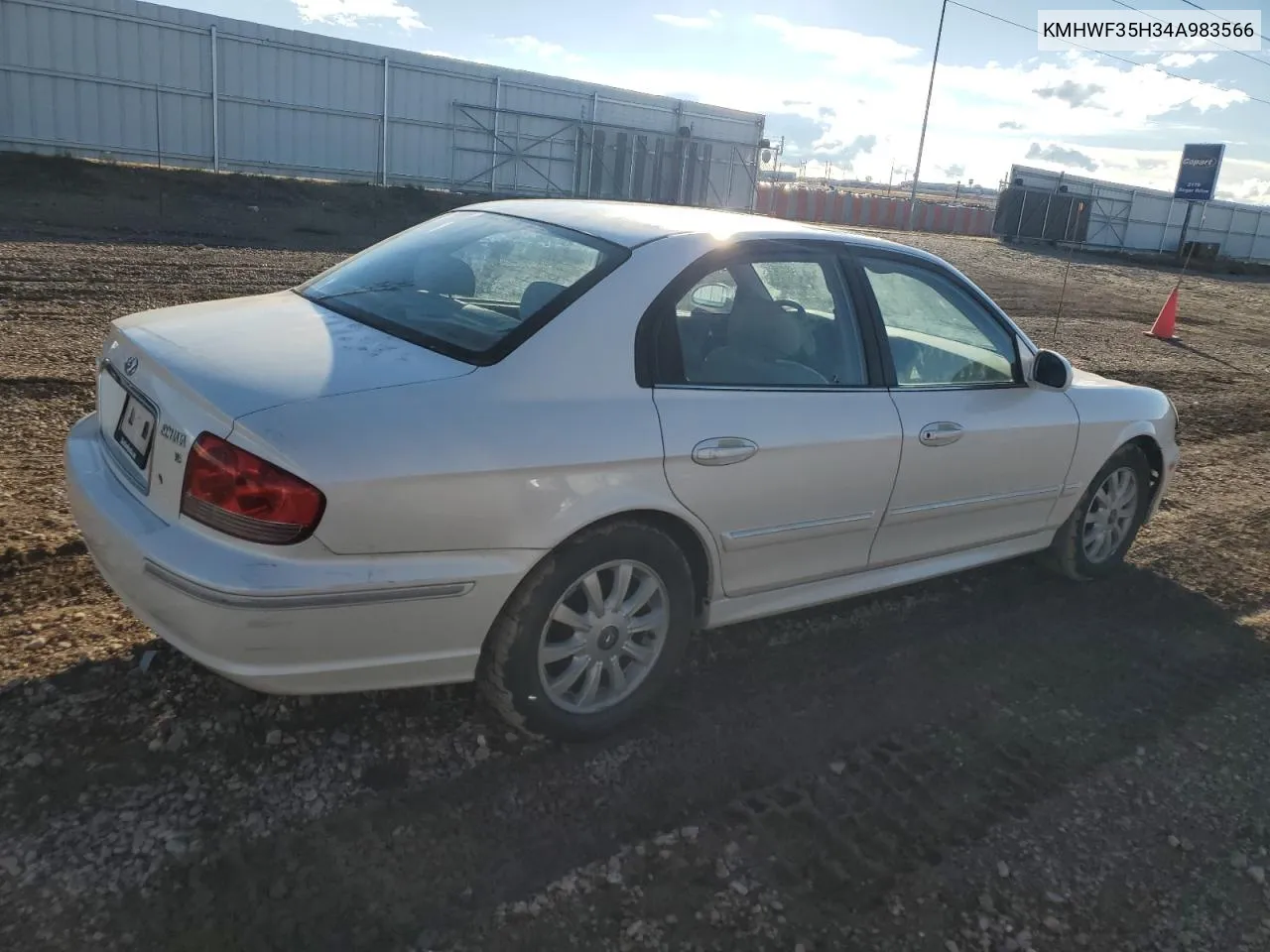 2004 Hyundai Sonata Gls VIN: KMHWF35H34A983566 Lot: 78073804