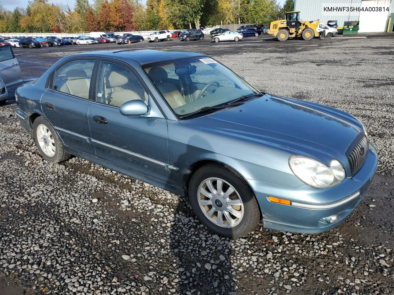 2004 Hyundai Sonata Gls VIN: KMHWF35H64A003814 Lot: 78255584