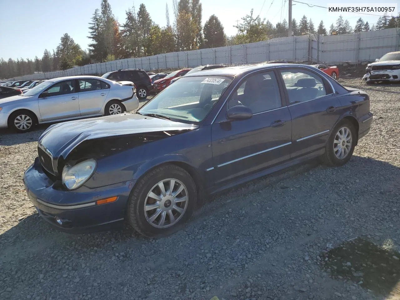 2005 Hyundai Sonata Gls VIN: KMHWF35H75A100957 Lot: 74320574