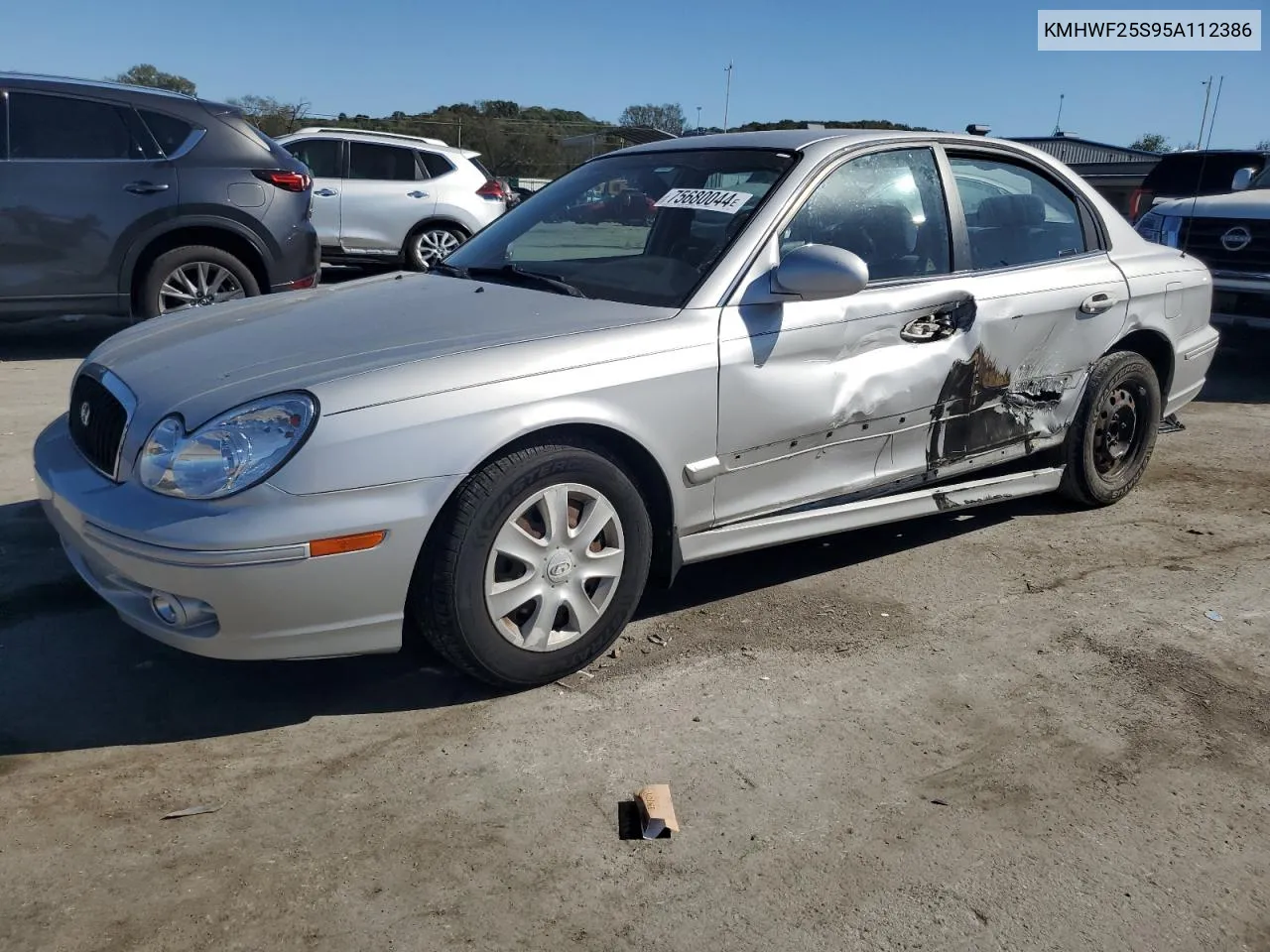 2005 Hyundai Sonata Gl VIN: KMHWF25S95A112386 Lot: 75680044