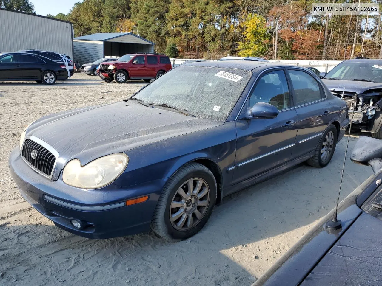 2005 Hyundai Sonata Gls VIN: KMHWF35H45A102665 Lot: 76581204