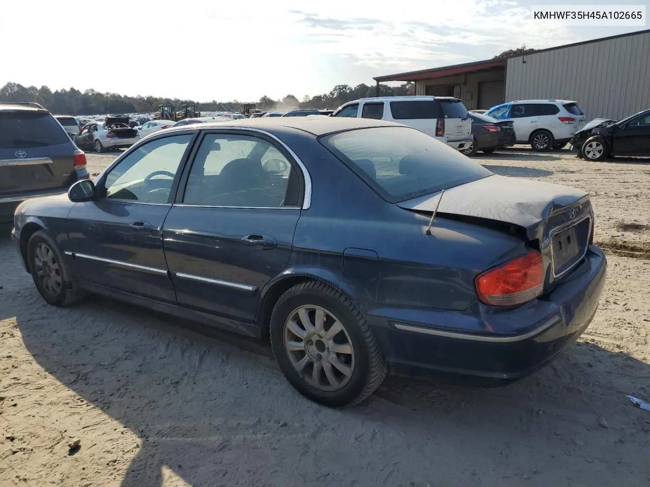 2005 Hyundai Sonata Gls VIN: KMHWF35H45A102665 Lot: 76581204