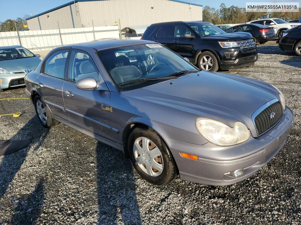 2005 Hyundai Sonata Gl VIN: KMHWF25S55A113518 Lot: 80076884