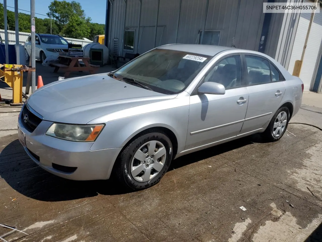 2006 Hyundai Sonata Gl VIN: 5NPET46C36H055706 Lot: 60229254