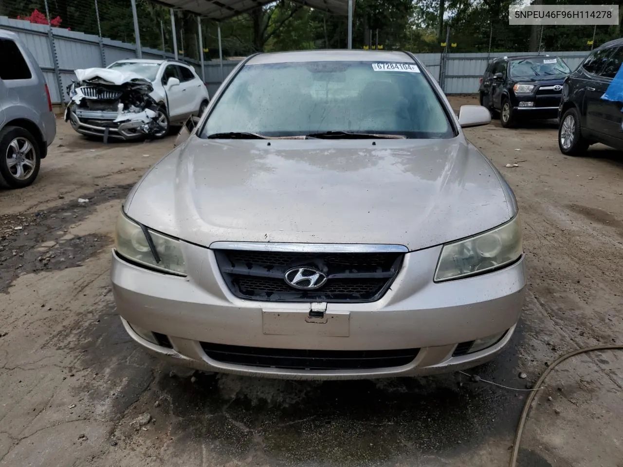 5NPEU46F96H114278 2006 Hyundai Sonata Gls