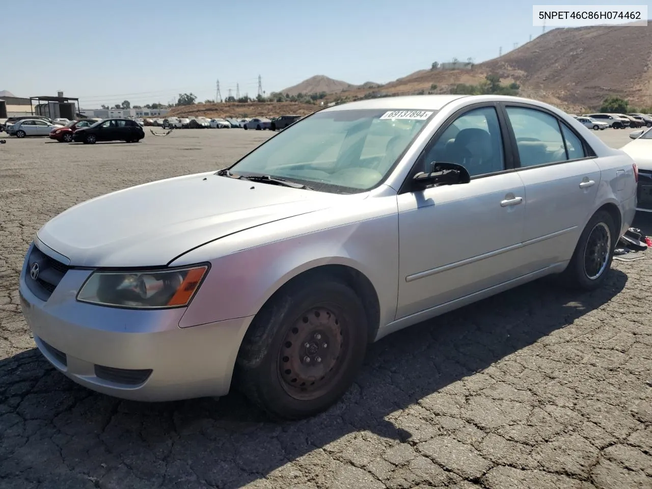 2006 Hyundai Sonata Gl VIN: 5NPET46C86H074462 Lot: 69137894