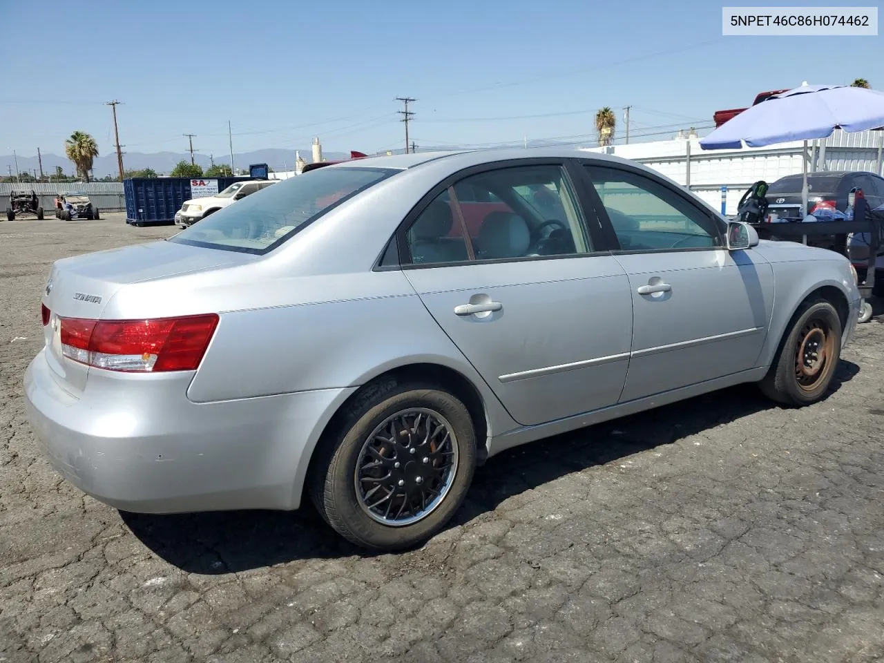 2006 Hyundai Sonata Gl VIN: 5NPET46C86H074462 Lot: 69137894