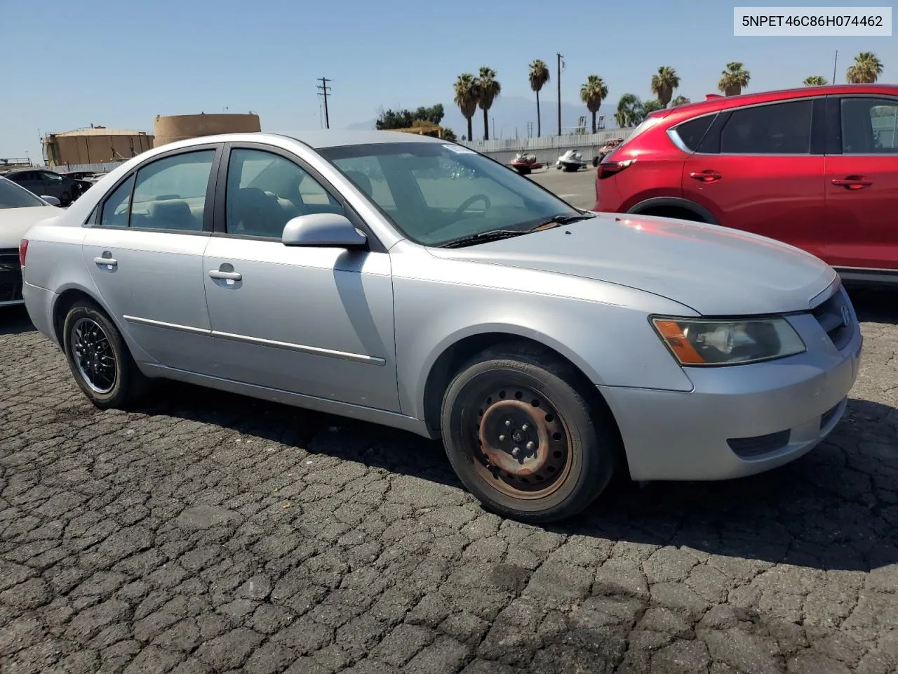 2006 Hyundai Sonata Gl VIN: 5NPET46C86H074462 Lot: 69137894