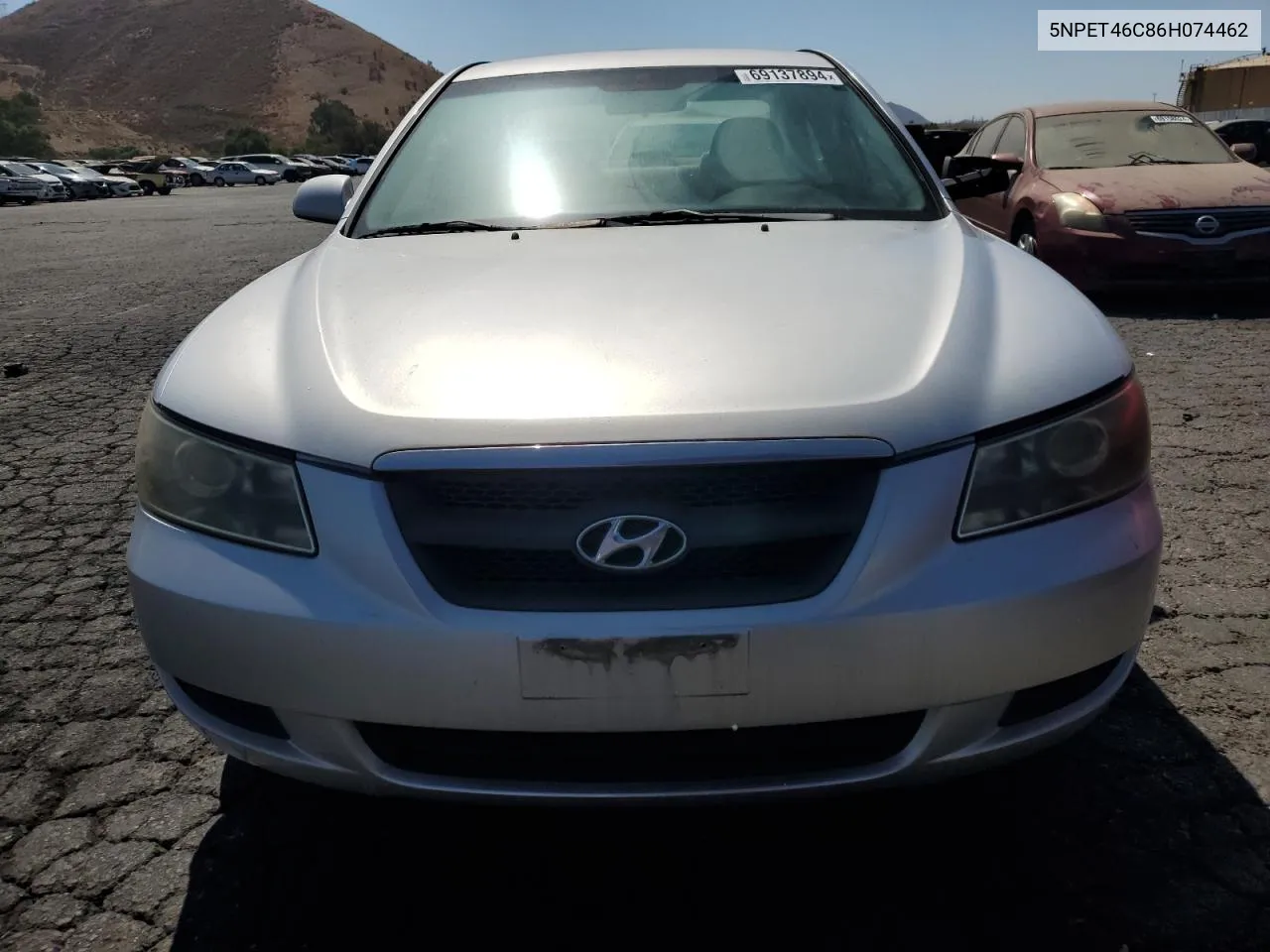 2006 Hyundai Sonata Gl VIN: 5NPET46C86H074462 Lot: 69137894