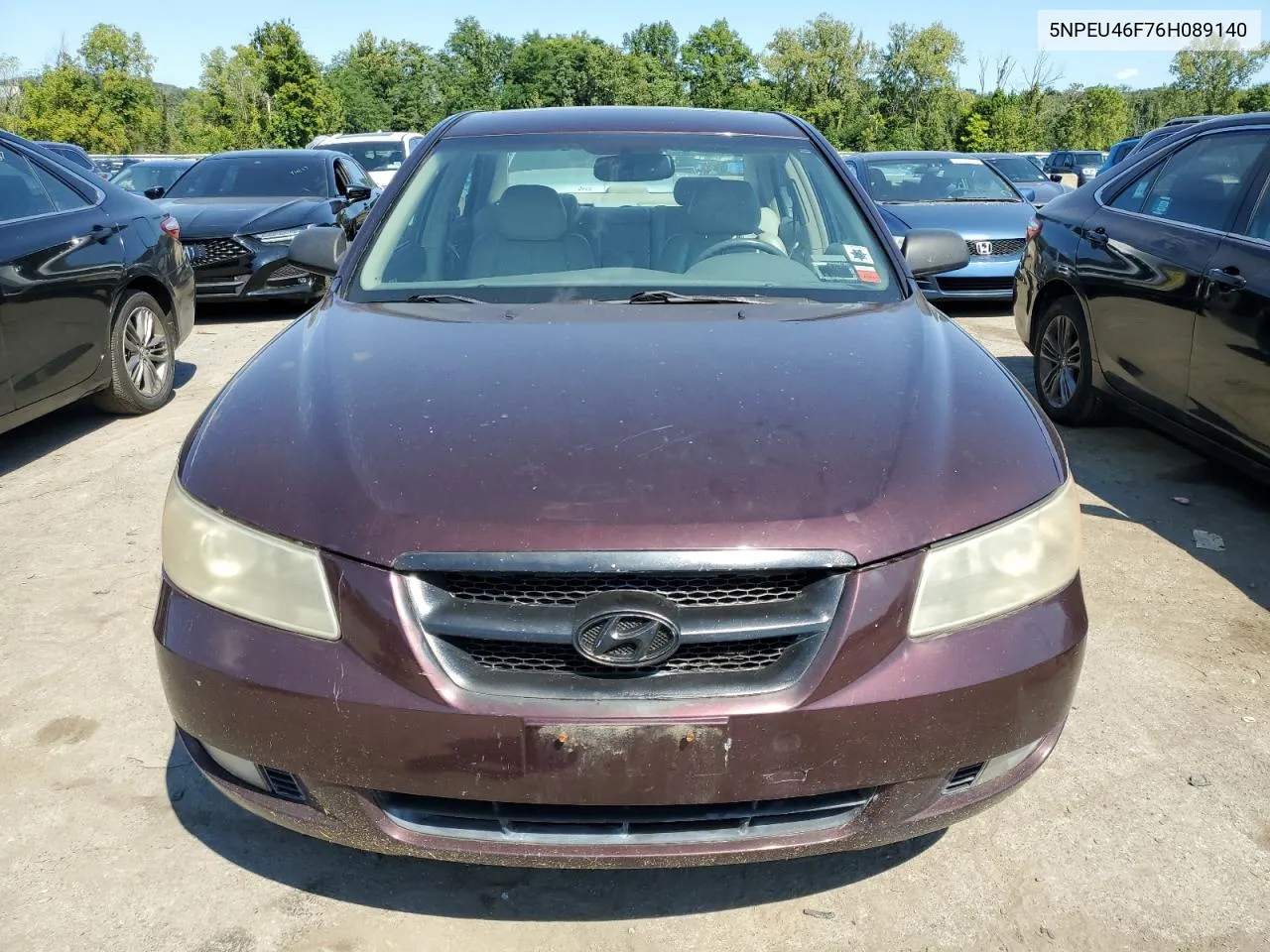 5NPEU46F76H089140 2006 Hyundai Sonata Gls