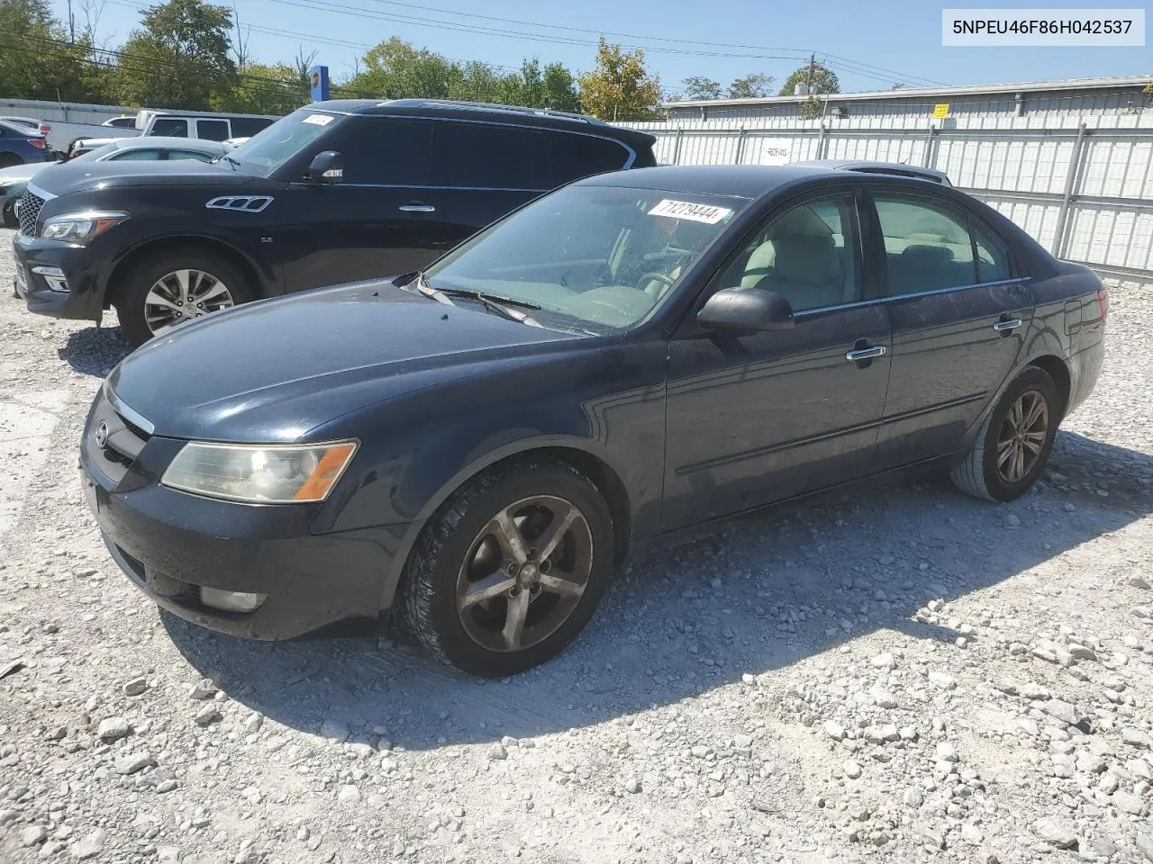 5NPEU46F86H042537 2006 Hyundai Sonata Gls