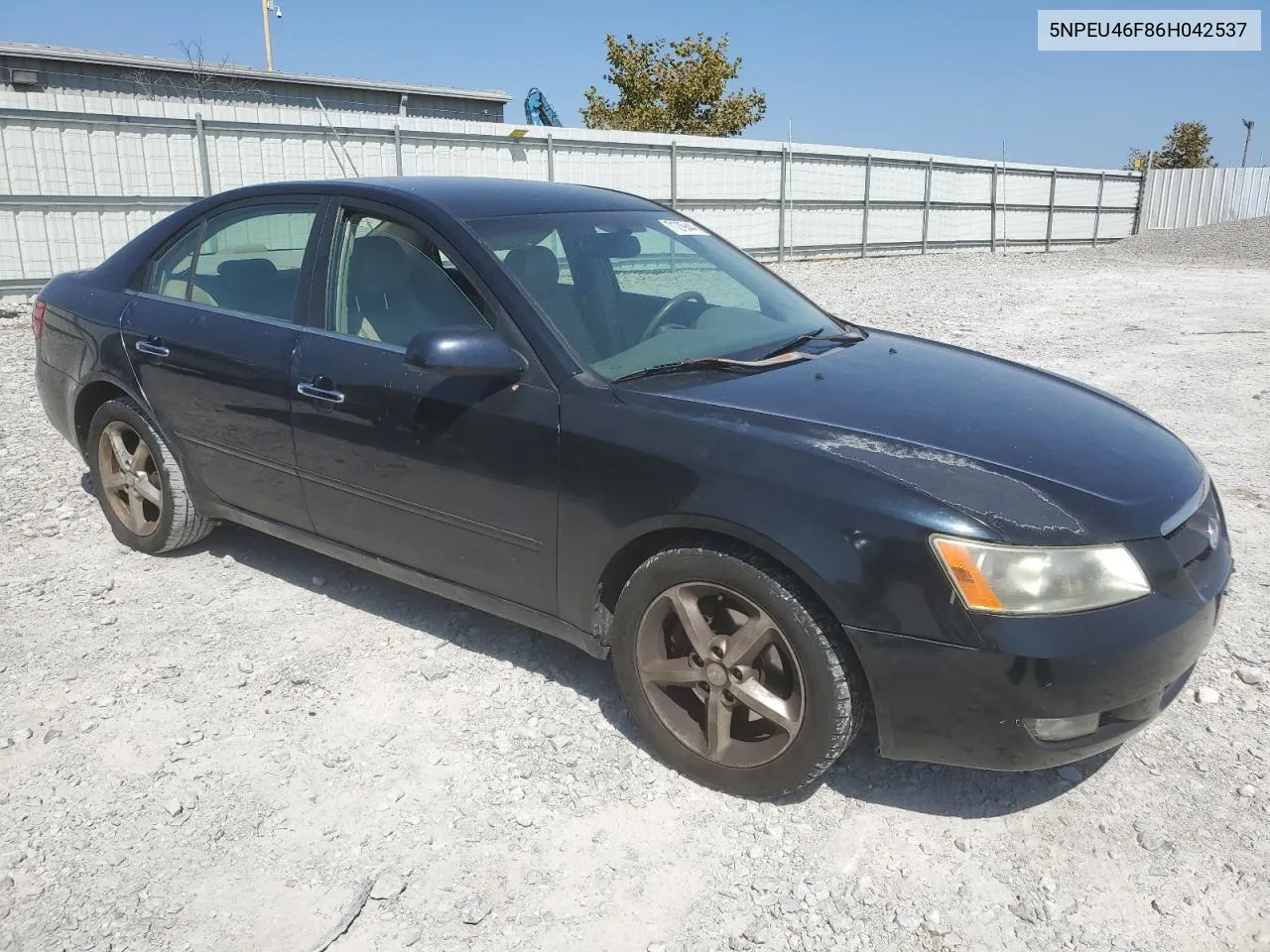 5NPEU46F86H042537 2006 Hyundai Sonata Gls