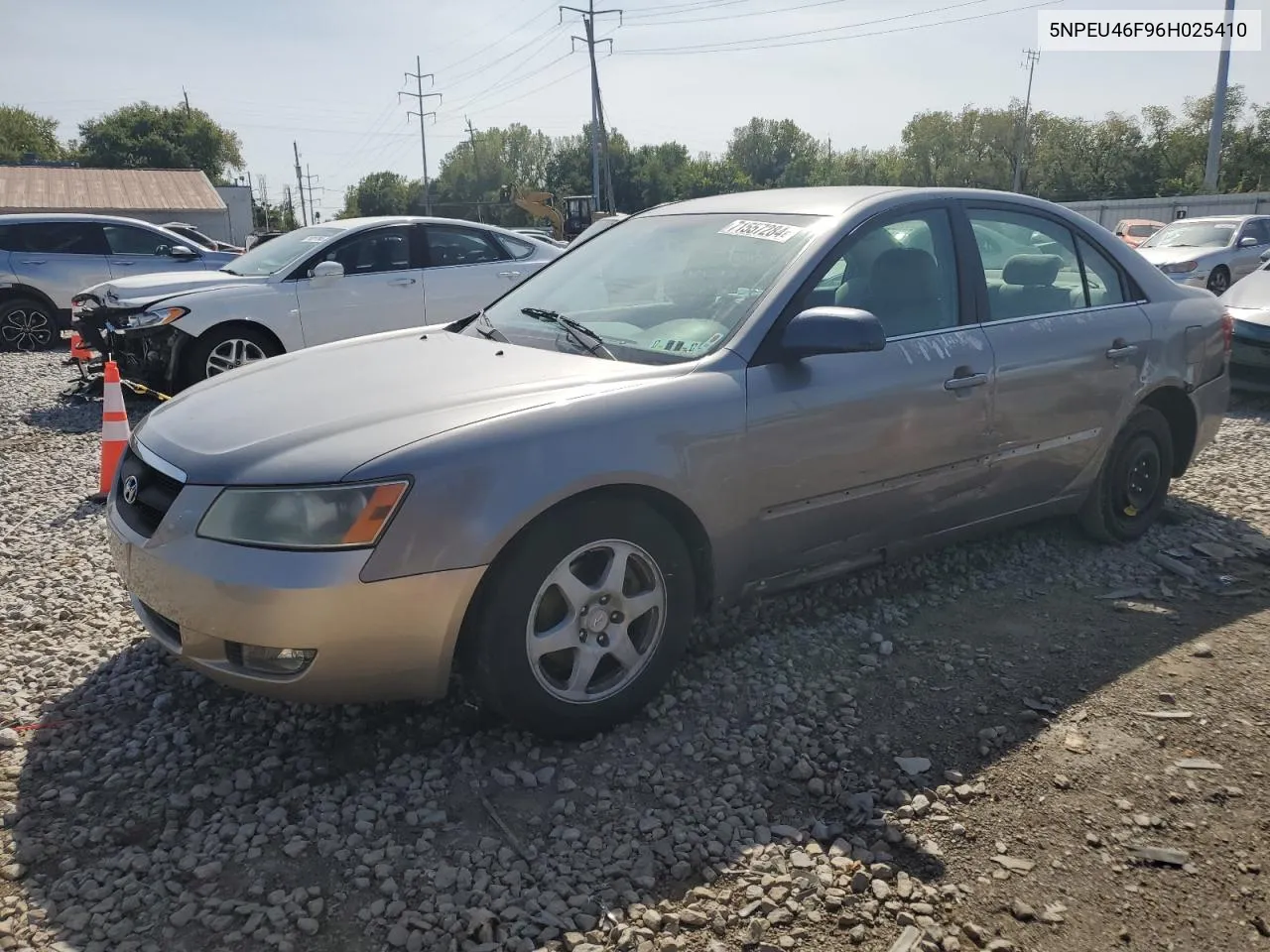 5NPEU46F96H025410 2006 Hyundai Sonata Gls