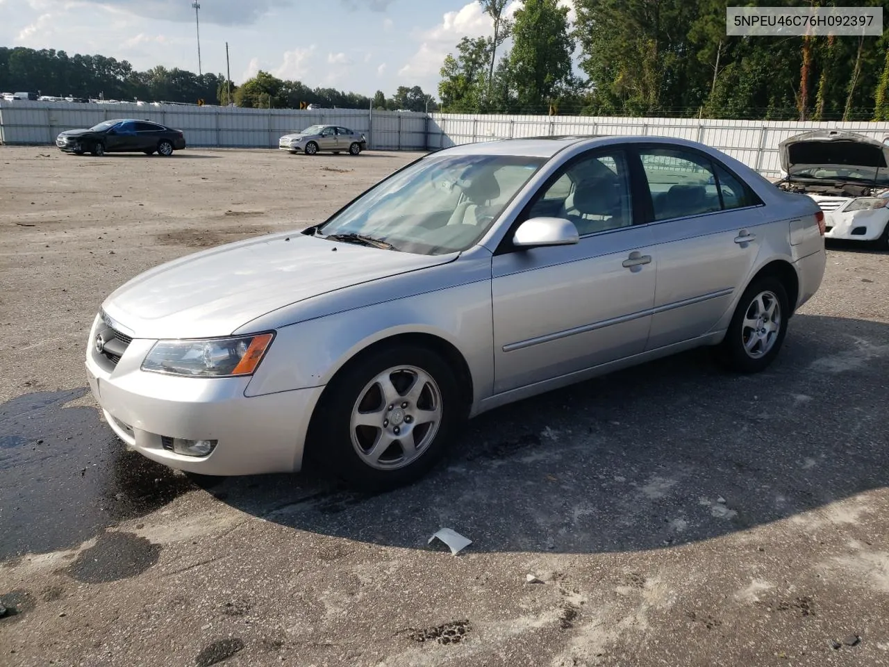 2006 Hyundai Sonata Gls VIN: 5NPEU46C76H092397 Lot: 72234994