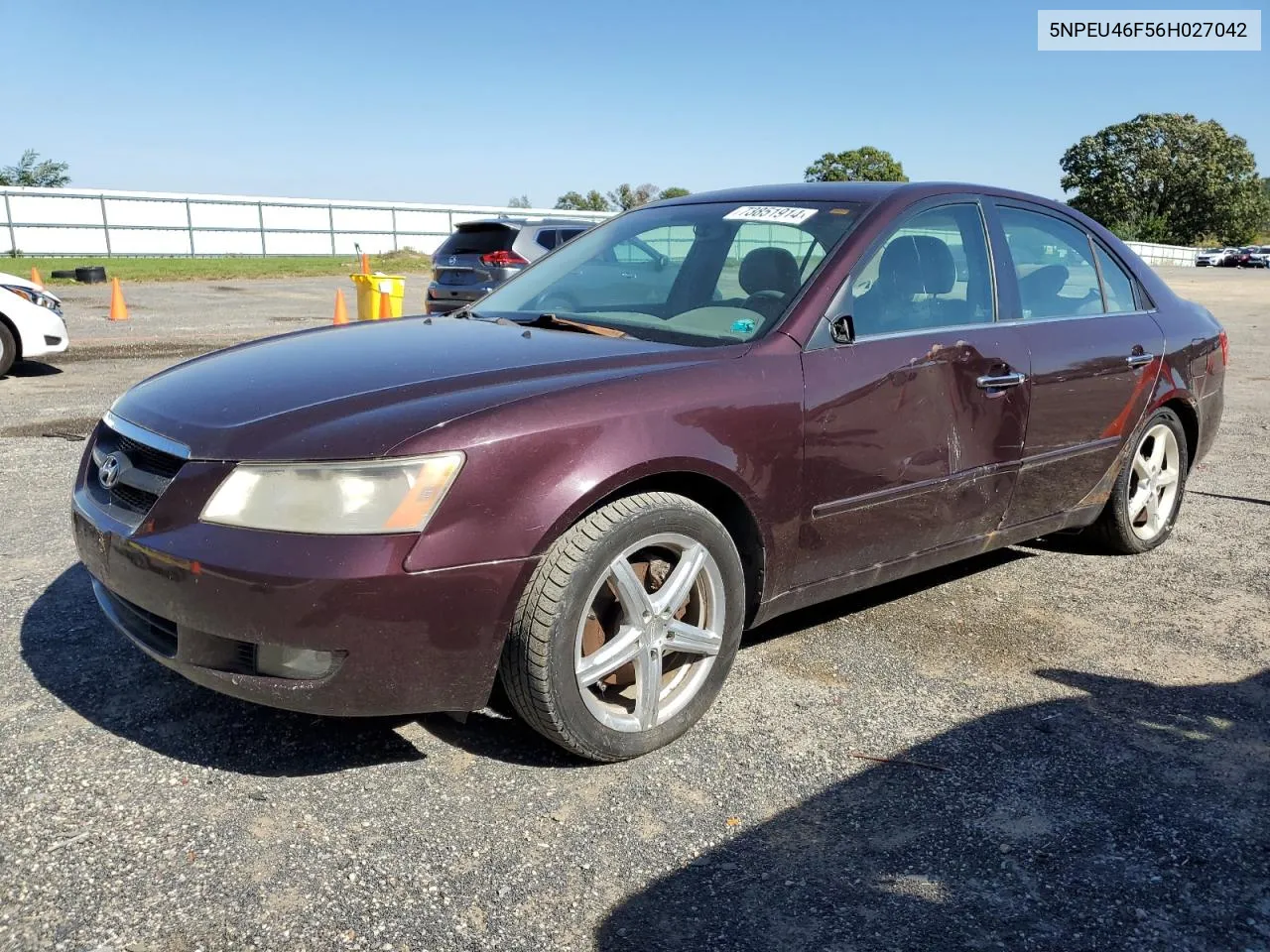 2006 Hyundai Sonata Gls VIN: 5NPEU46F56H027042 Lot: 73851914