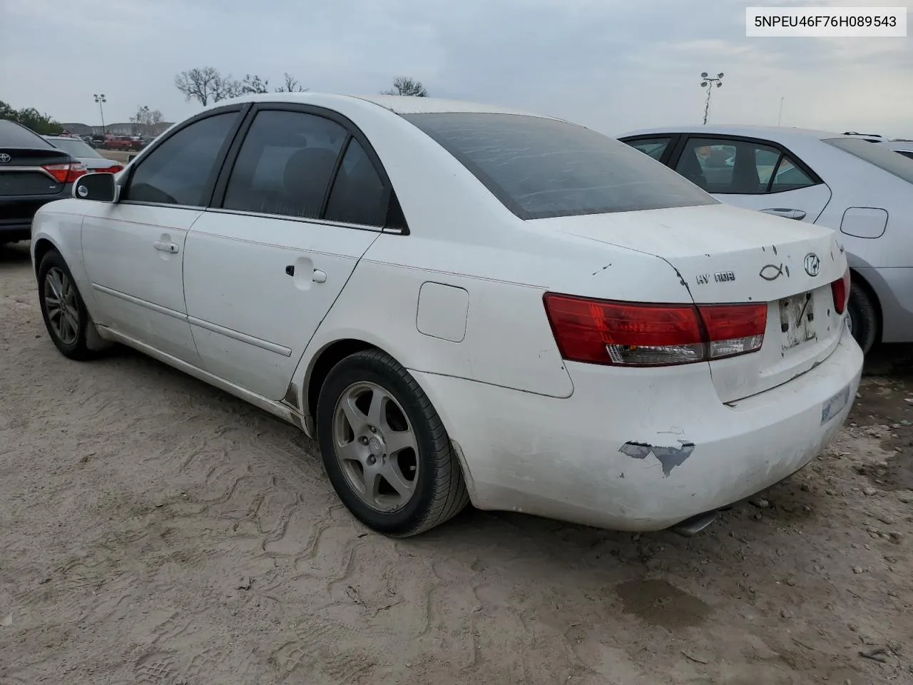 5NPEU46F76H089543 2006 Hyundai Sonata Gls