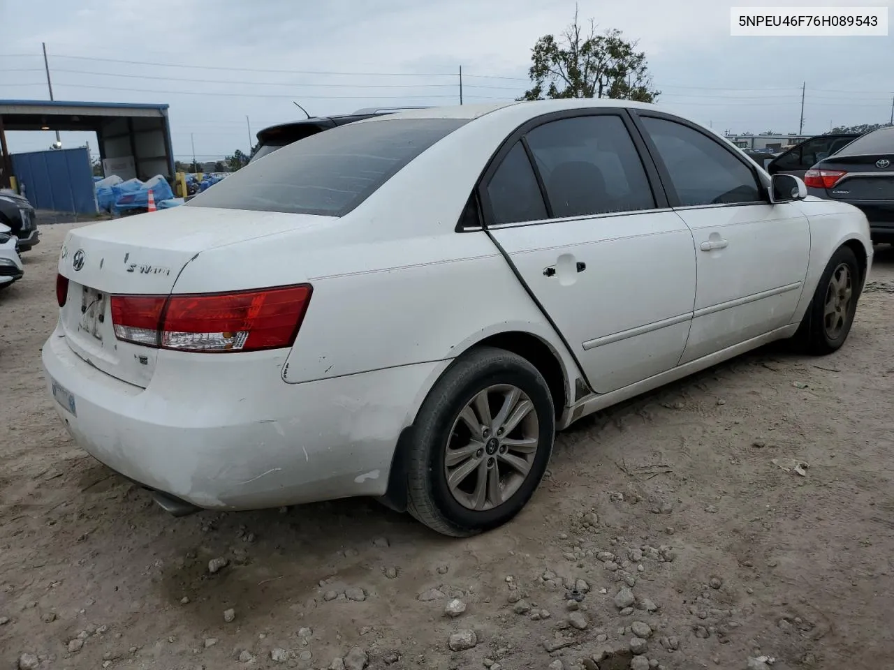 5NPEU46F76H089543 2006 Hyundai Sonata Gls