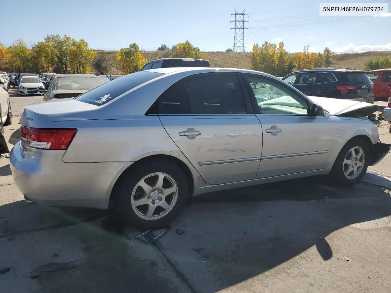 5NPEU46F86H079734 2006 Hyundai Sonata Gls