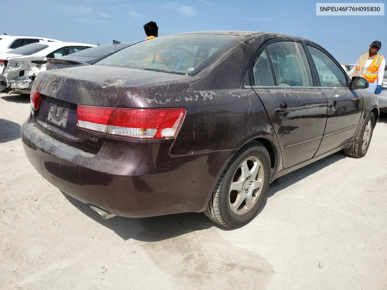 5NPEU46F76H095830 2006 Hyundai Sonata Gls