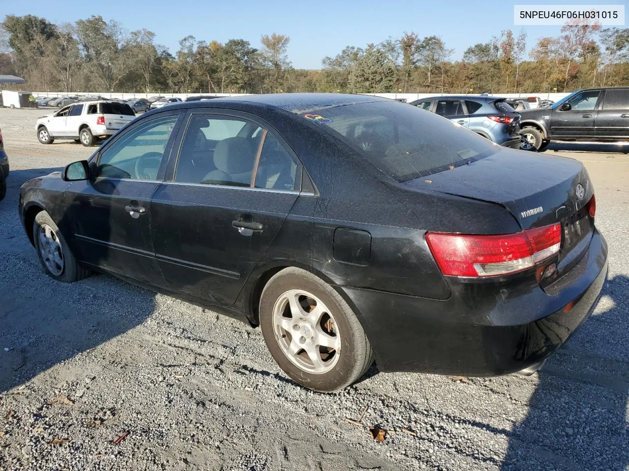 2006 Hyundai Sonata Gls VIN: 5NPEU46F06H031015 Lot: 77683024