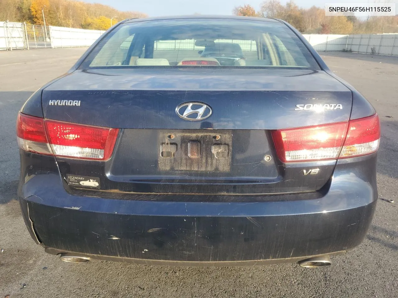 2006 Hyundai Sonata Gls VIN: 5NPEU46F56H115525 Lot: 77828564