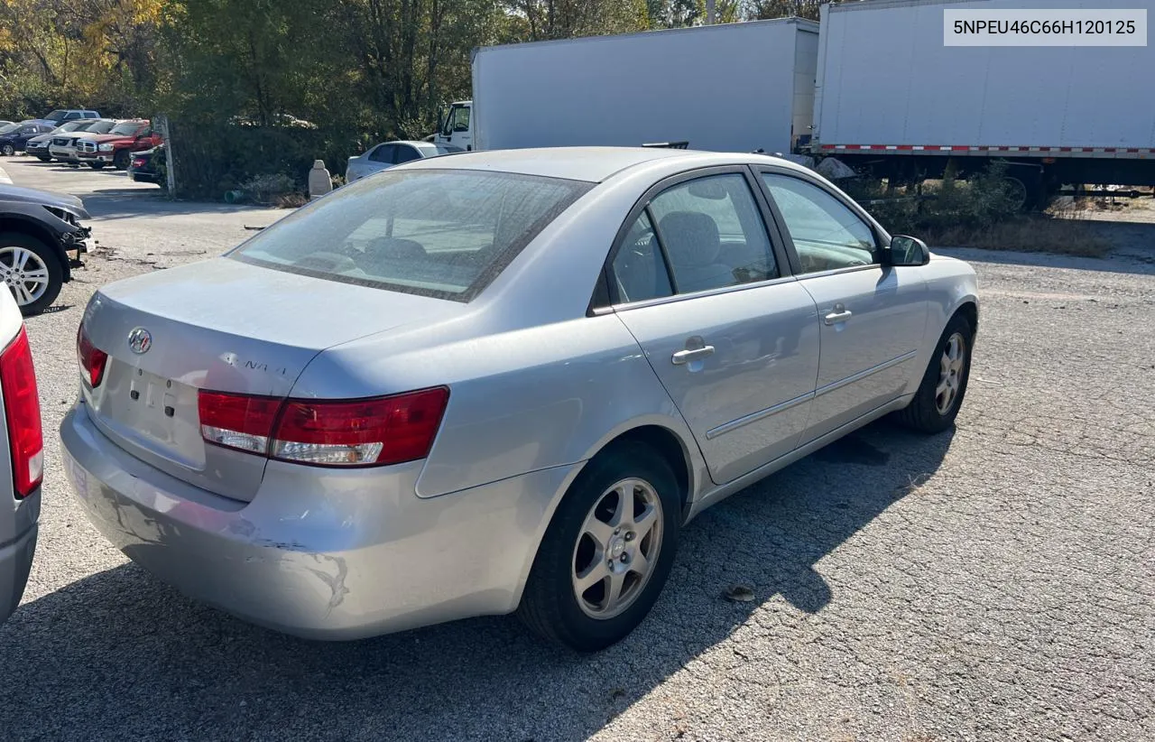 5NPEU46C66H120125 2006 Hyundai Sonata Gls