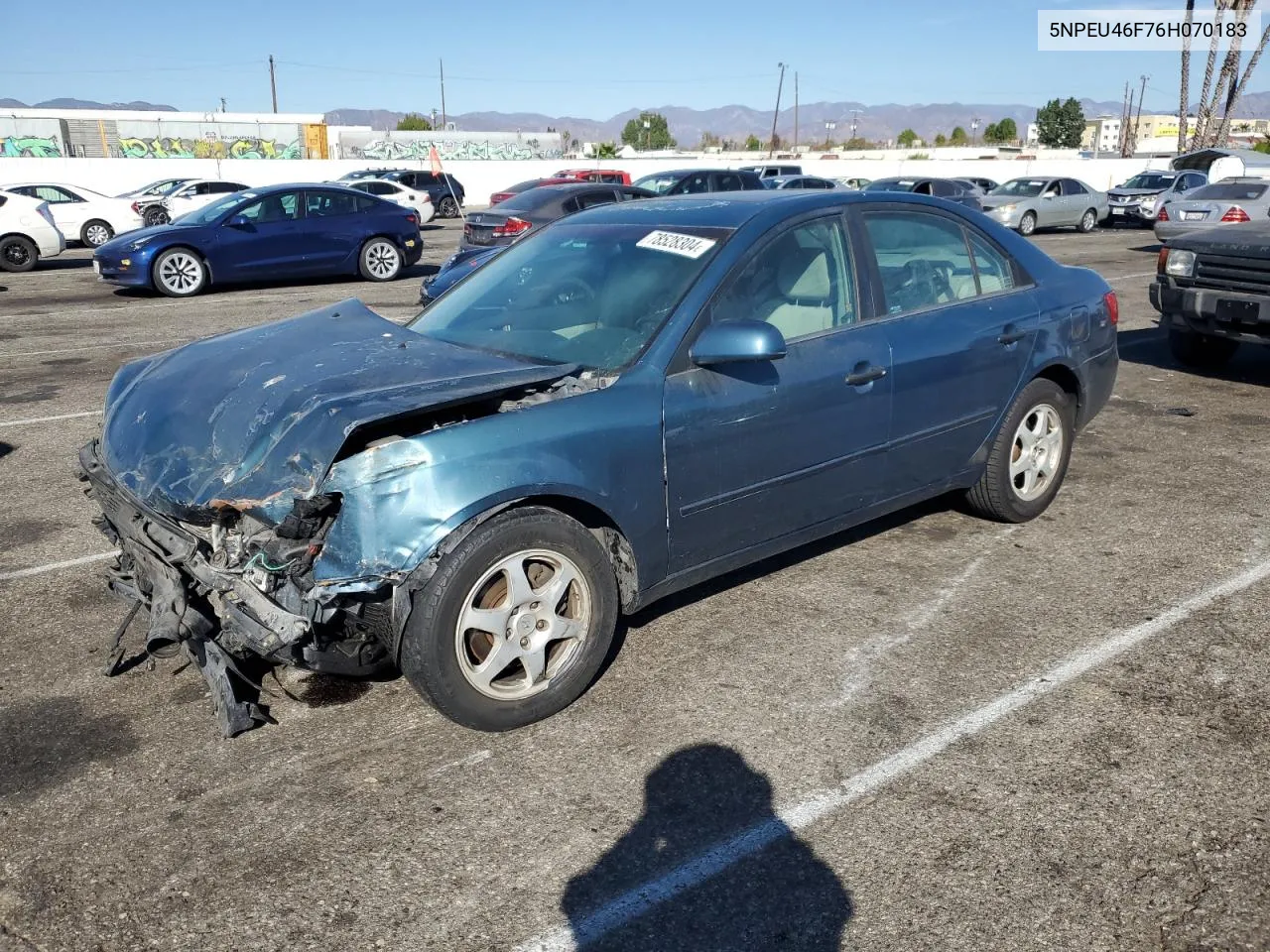 2006 Hyundai Sonata Gls VIN: 5NPEU46F76H070183 Lot: 78528304