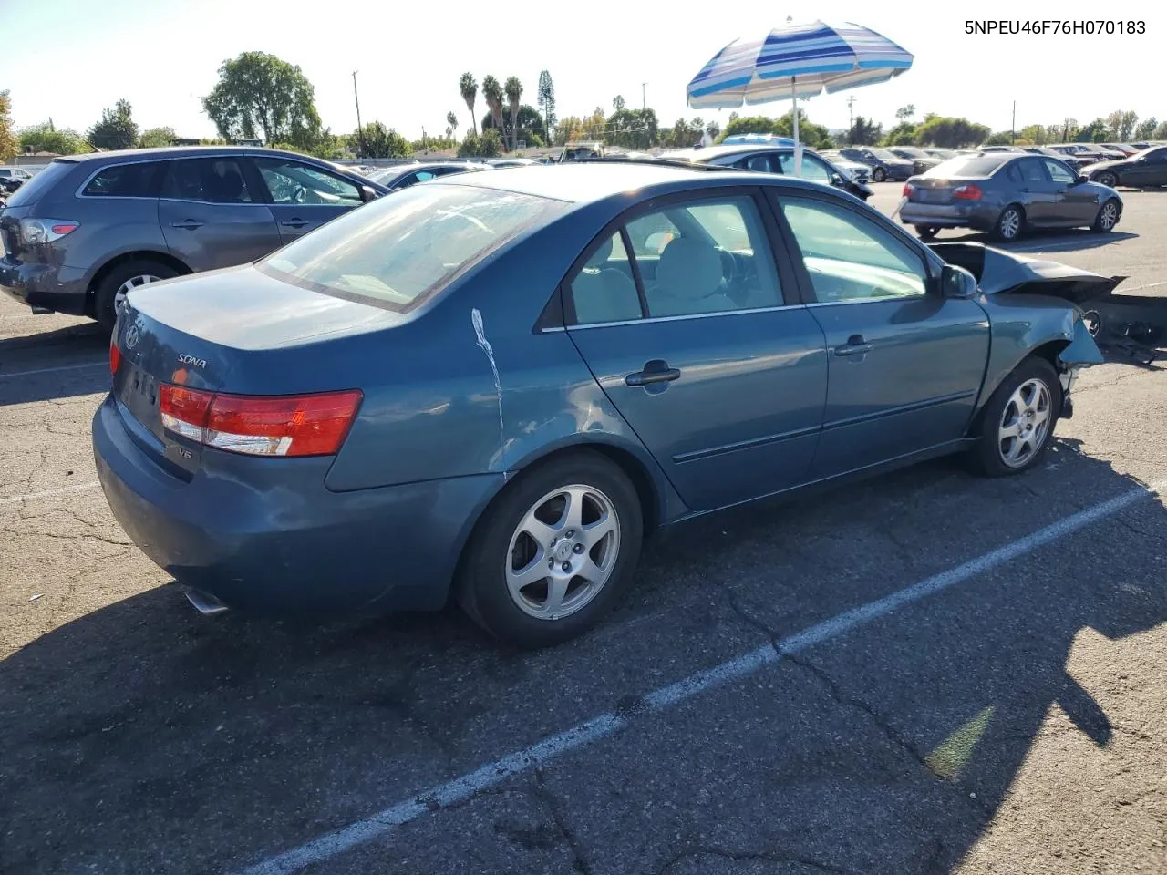 2006 Hyundai Sonata Gls VIN: 5NPEU46F76H070183 Lot: 78528304