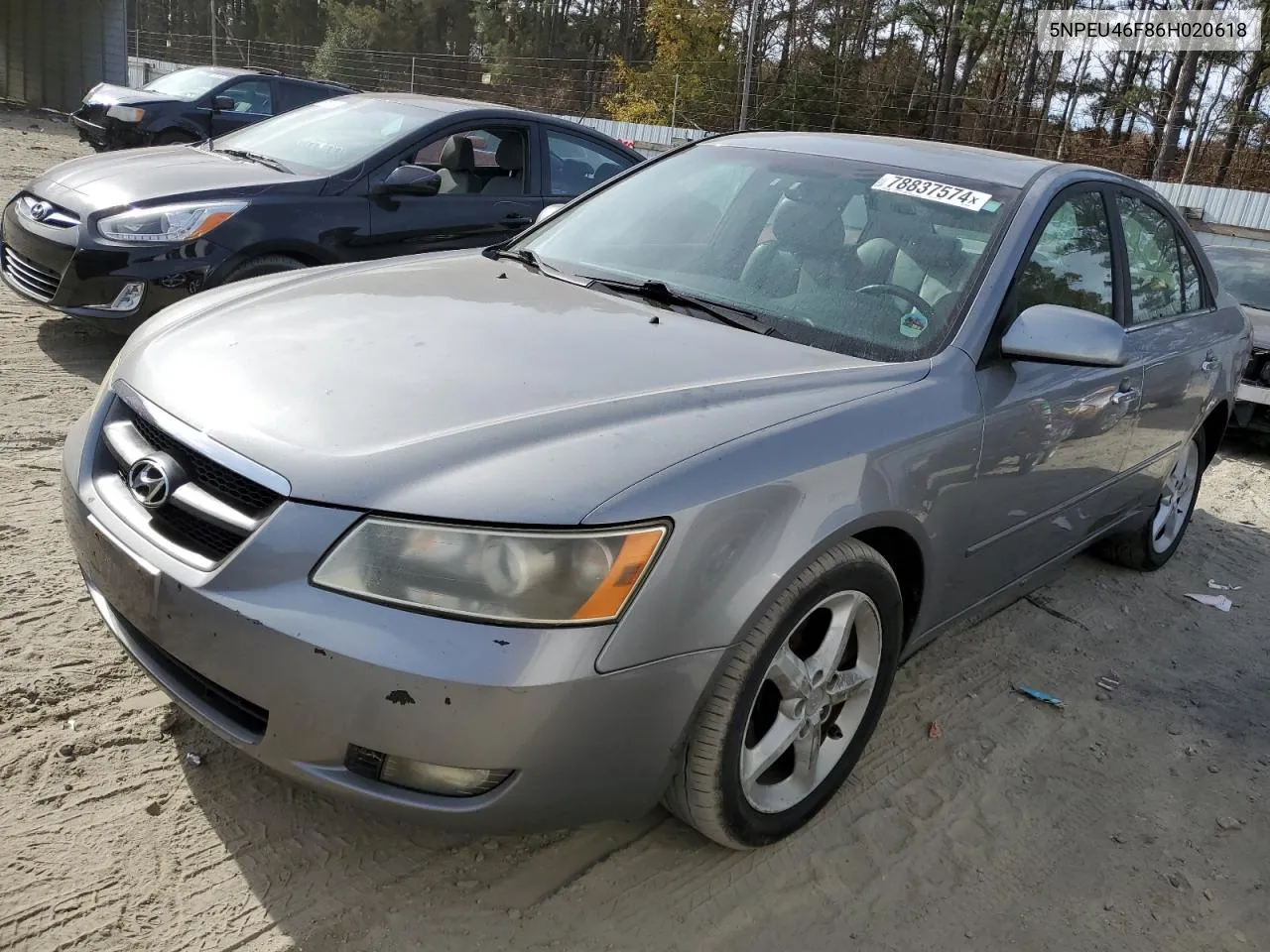 2006 Hyundai Sonata Gls VIN: 5NPEU46F86H020618 Lot: 78837574