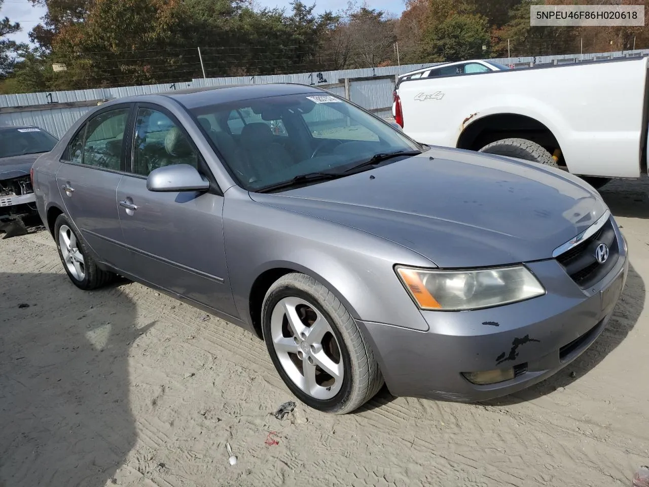 2006 Hyundai Sonata Gls VIN: 5NPEU46F86H020618 Lot: 78837574