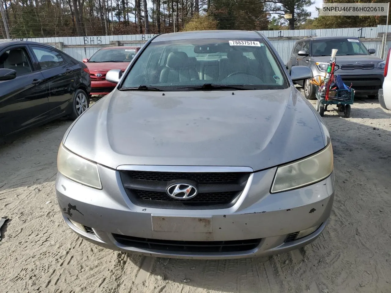 2006 Hyundai Sonata Gls VIN: 5NPEU46F86H020618 Lot: 78837574