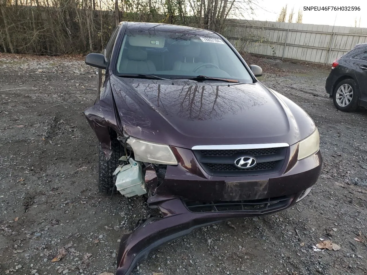 2006 Hyundai Sonata Gls VIN: 5NPEU46F76H032596 Lot: 78857104