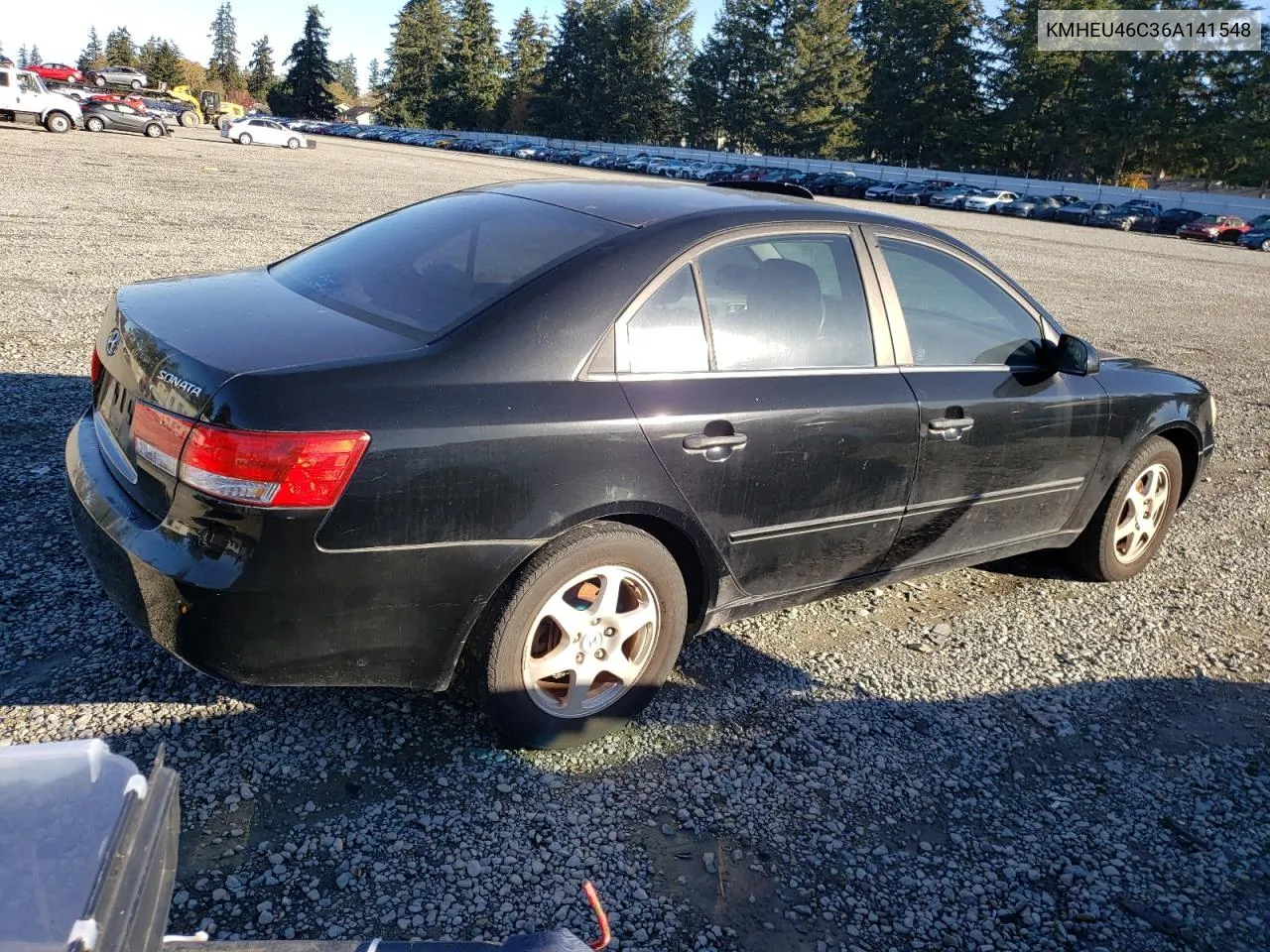 2006 Hyundai Sonata Gls VIN: KMHEU46C36A141548 Lot: 79129134