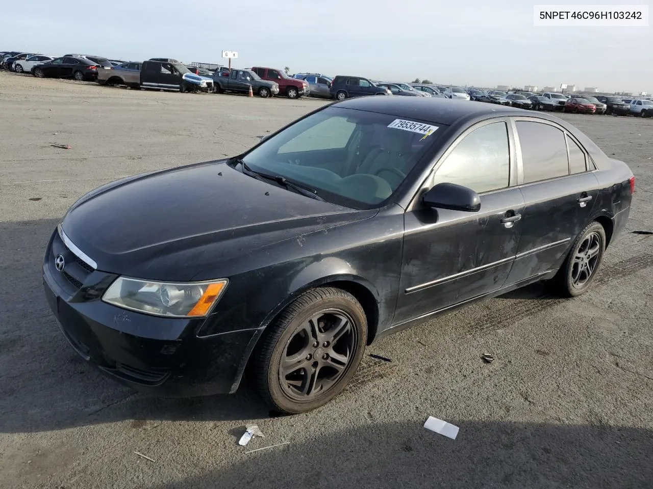 2006 Hyundai Sonata Gl VIN: 5NPET46C96H103242 Lot: 79535744