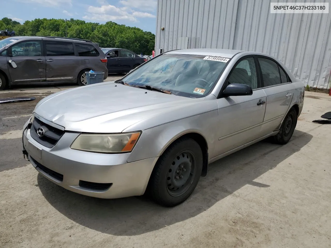 2007 Hyundai Sonata Gls VIN: 5NPET46C37H233180 Lot: 57385664