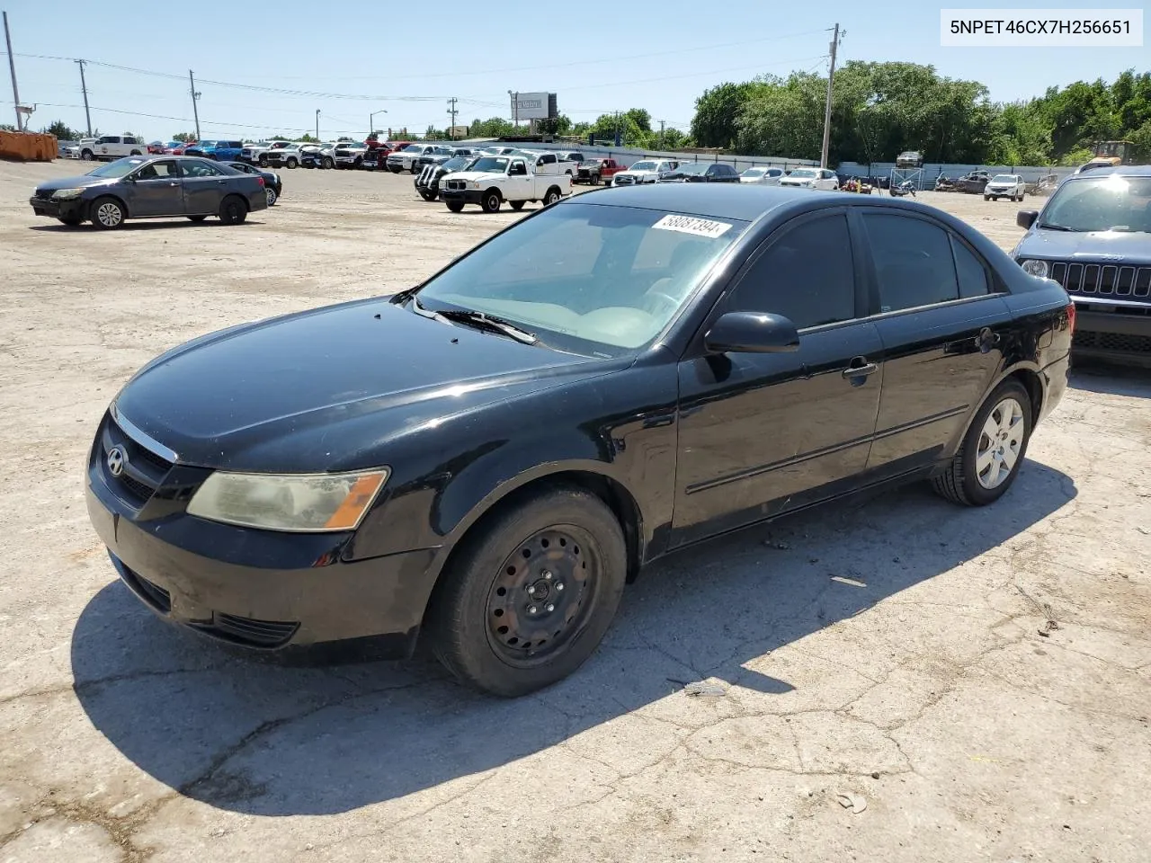 2007 Hyundai Sonata Gls VIN: 5NPET46CX7H256651 Lot: 58087394