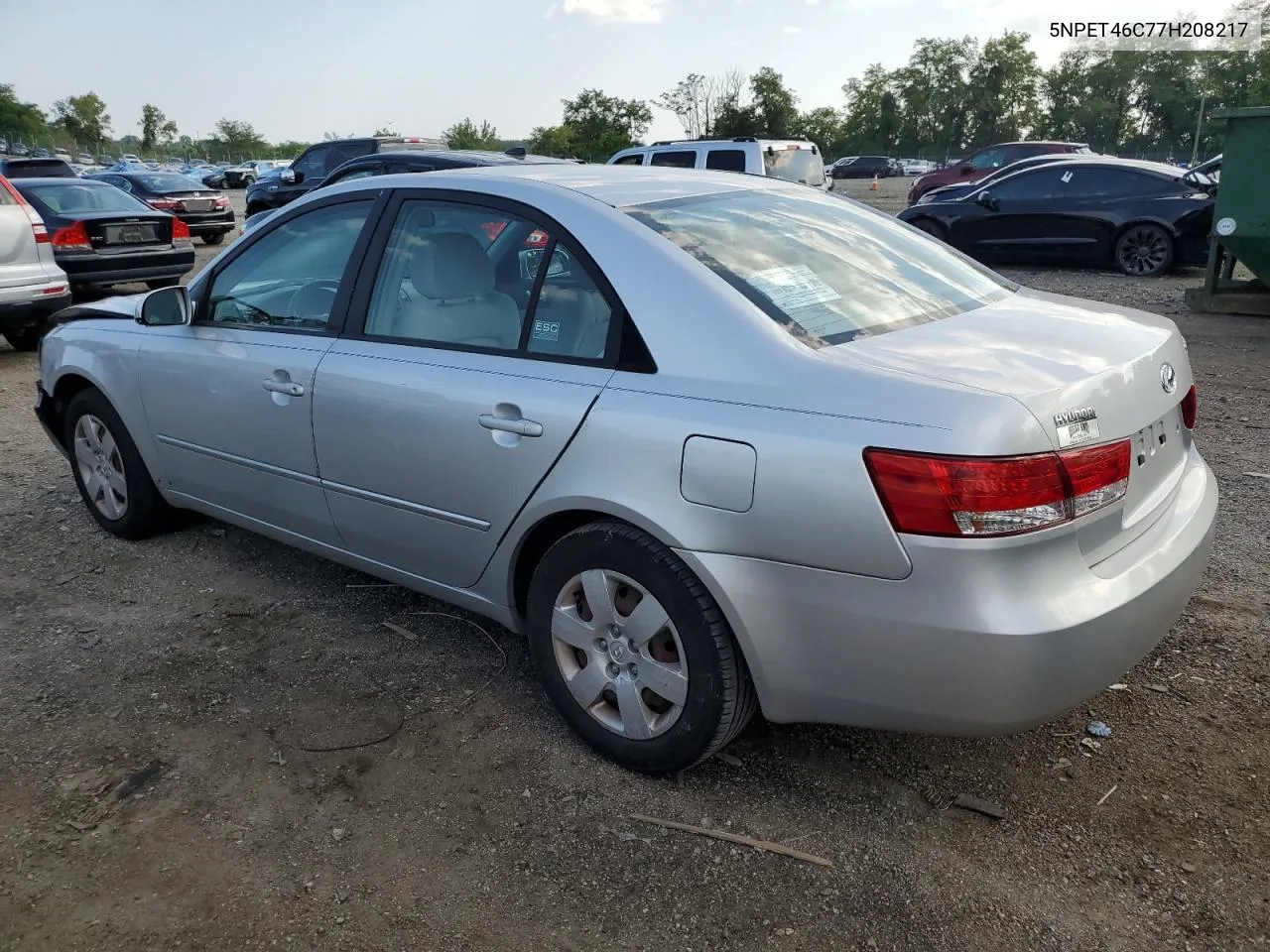 2007 Hyundai Sonata Gls VIN: 5NPET46C77H208217 Lot: 69045854