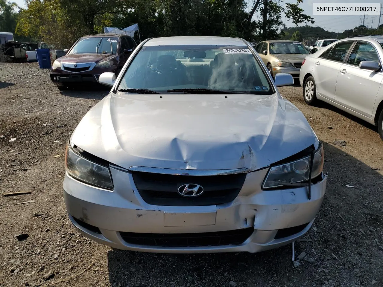 2007 Hyundai Sonata Gls VIN: 5NPET46C77H208217 Lot: 69045854