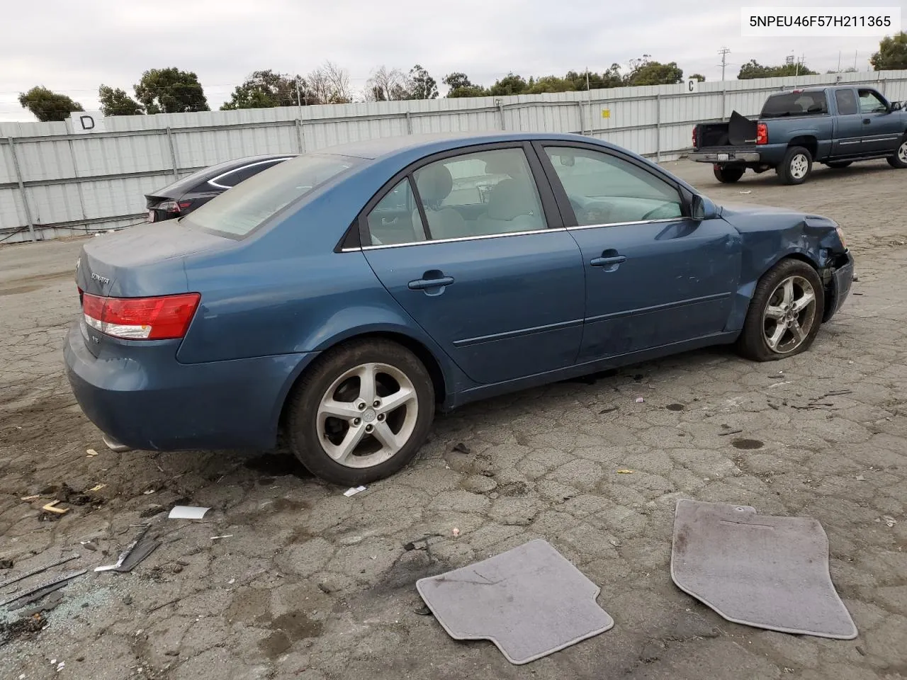 2007 Hyundai Sonata Se VIN: 5NPEU46F57H211365 Lot: 70667724