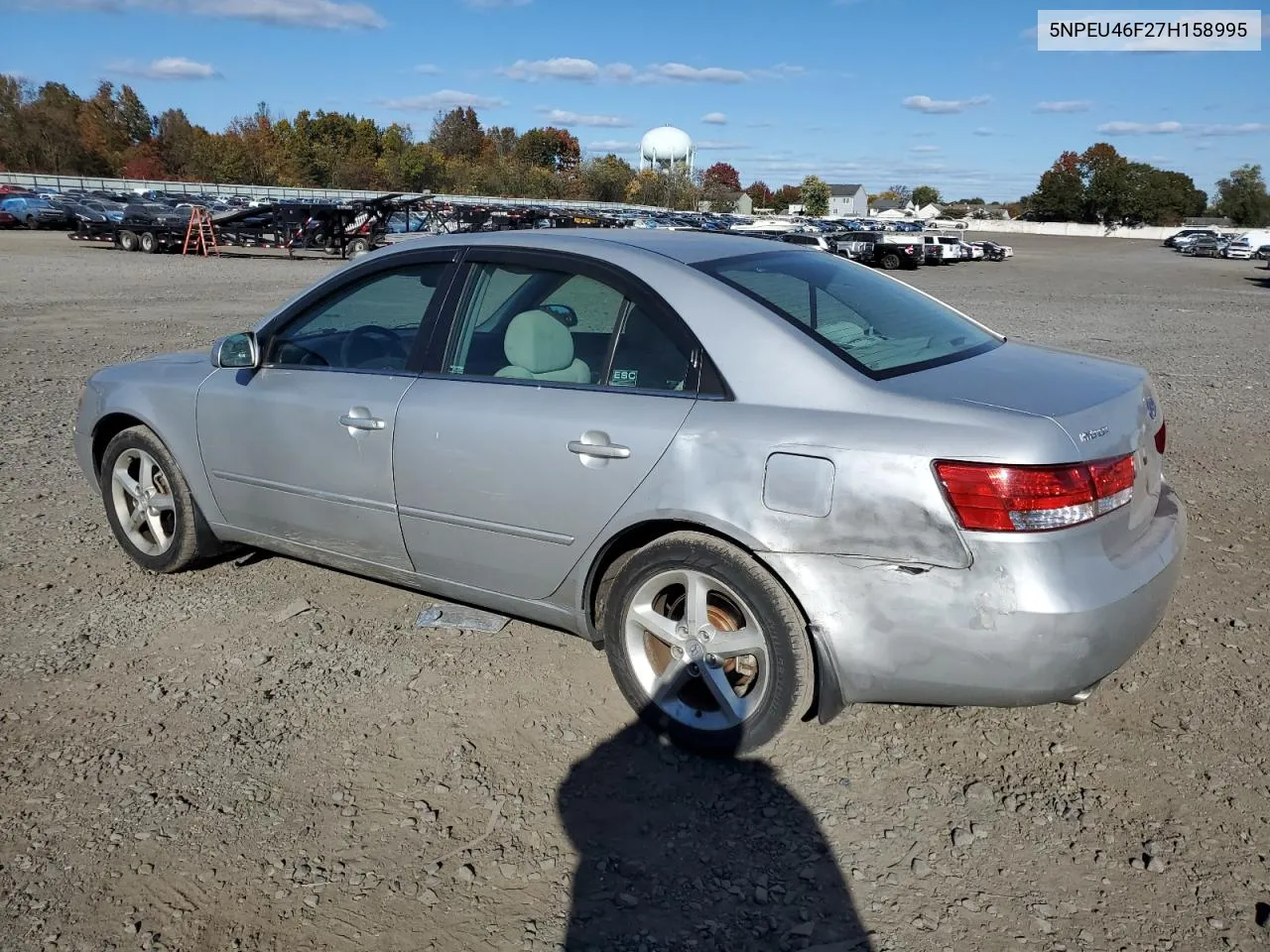 2007 Hyundai Sonata Se VIN: 5NPEU46F27H158995 Lot: 73016264