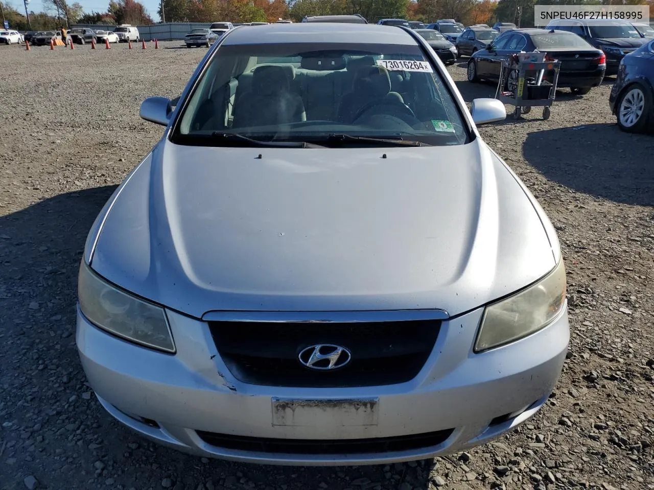 2007 Hyundai Sonata Se VIN: 5NPEU46F27H158995 Lot: 73016264