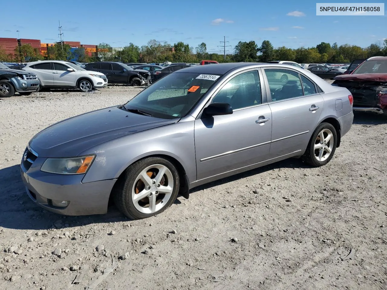 2007 Hyundai Sonata Se VIN: 5NPEU46F47H158058 Lot: 73567514