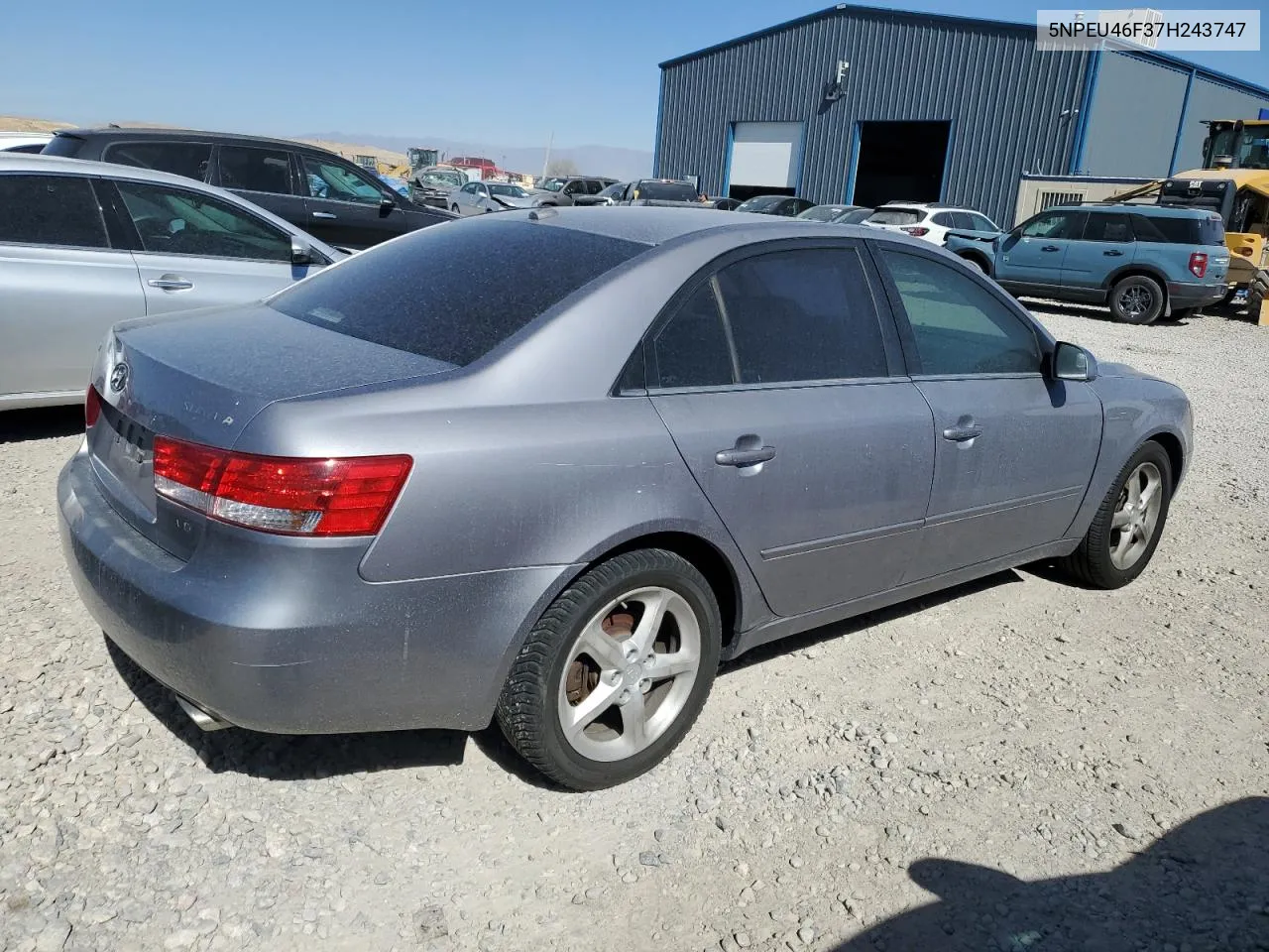 2007 Hyundai Sonata Se VIN: 5NPEU46F37H243747 Lot: 74002614