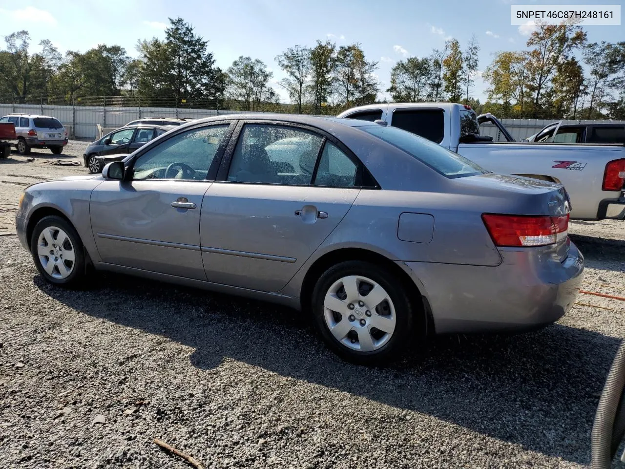 2007 Hyundai Sonata Gls VIN: 5NPET46C87H248161 Lot: 74895104